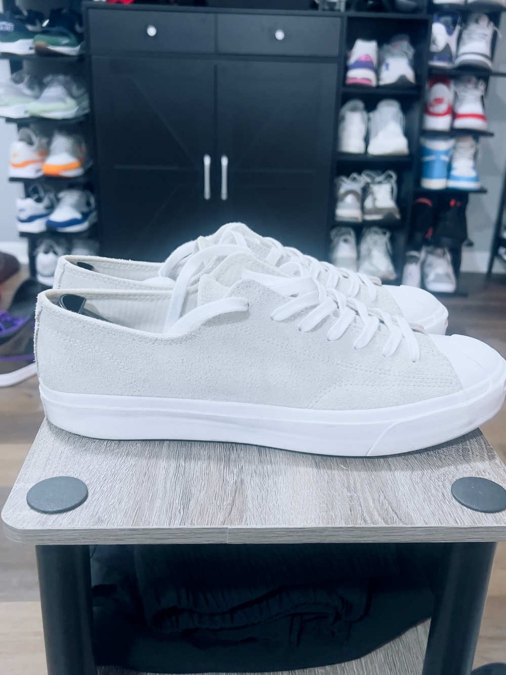 Converse Jack Purcell - Casual Low-Top Sneakers in White US Mens 11